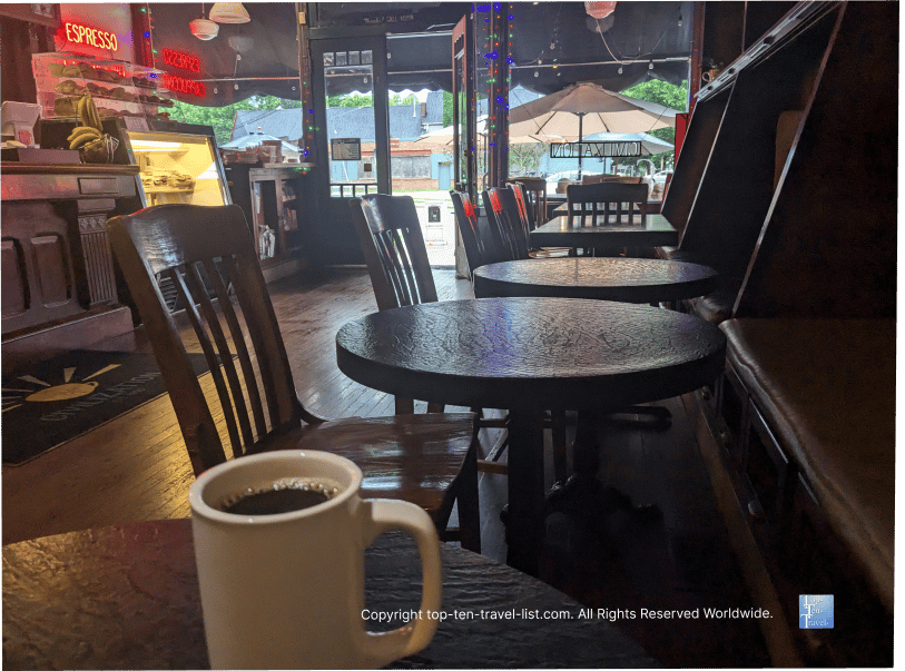 Interior of Civilization Coffee in Cleveland