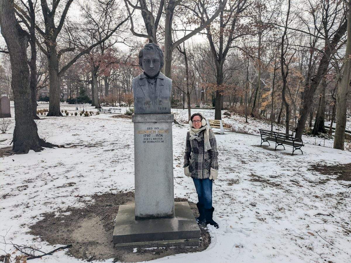 Heinrich Heine statue at the Cleveland Cultural Gardens
