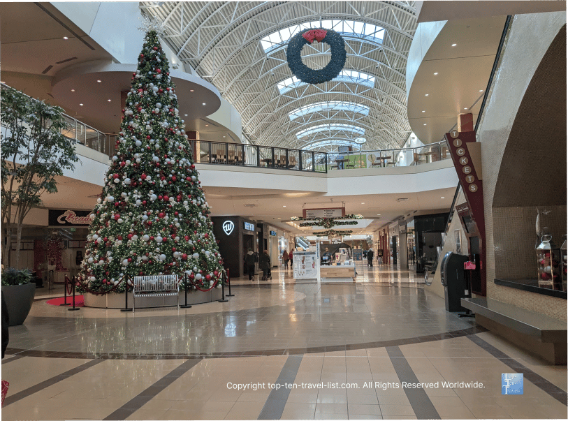 South Park mall holiday decor in Strongsville, Ohio