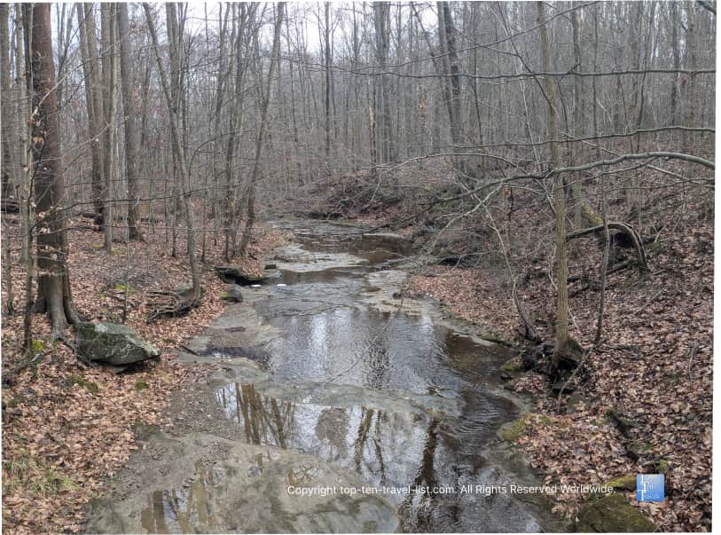Creek along the Blue Hen Falls trail at Cuyahoga Valley National Park