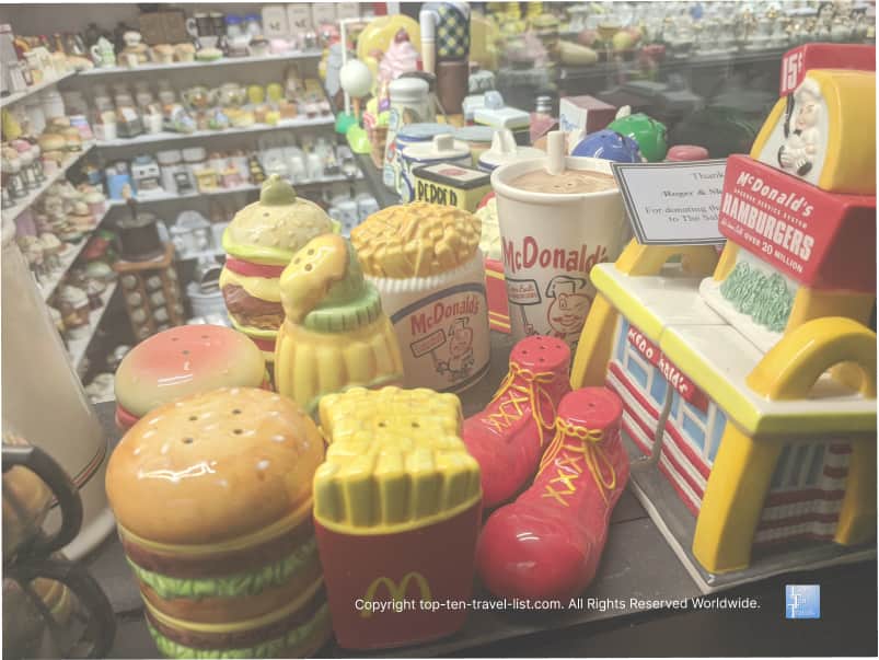 McDonalds salt and pepper shakers in Gatlinburg