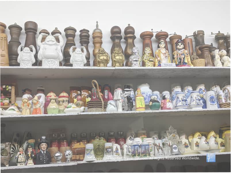 Salt and pepper shakers from around the world in Gatlinburg
