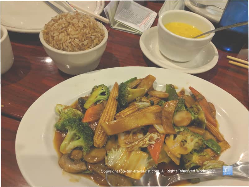 Veggie plate at Hunan Dynasty in D.C.