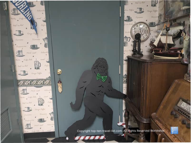 Bigfoot decor at Savor the Moment in Cleveland