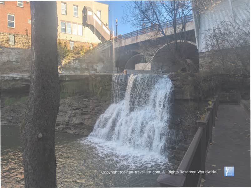 Chagrin Falls waterfall on Main St.