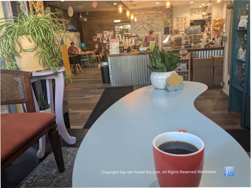 Relaxed vibe at Roasted coffeehouse in Tremont, Ohio