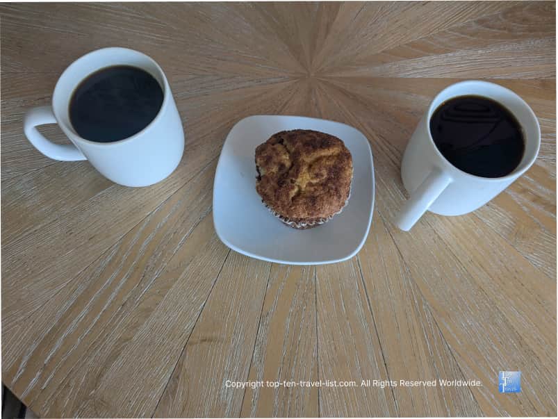 Muffin at Civilization Coffee in Tremont, Ohio