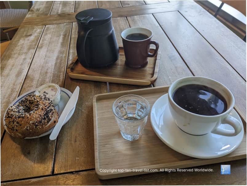 Everything bagel at Rising Star Roasters in Lakewood, Ohio