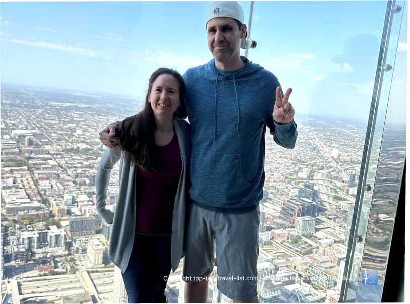 The Ledge at the Willis Tower Observatory Skydeck in Chicago