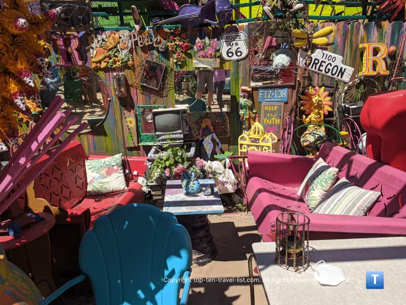 Colorful junk at Randyland in Pittsburgh