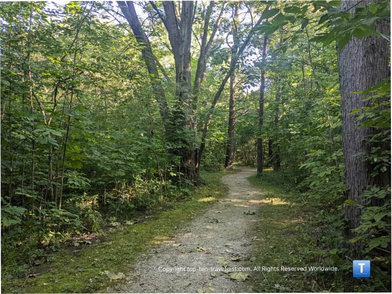 Hiking trail at Sheldon Marsh Nature Preserve