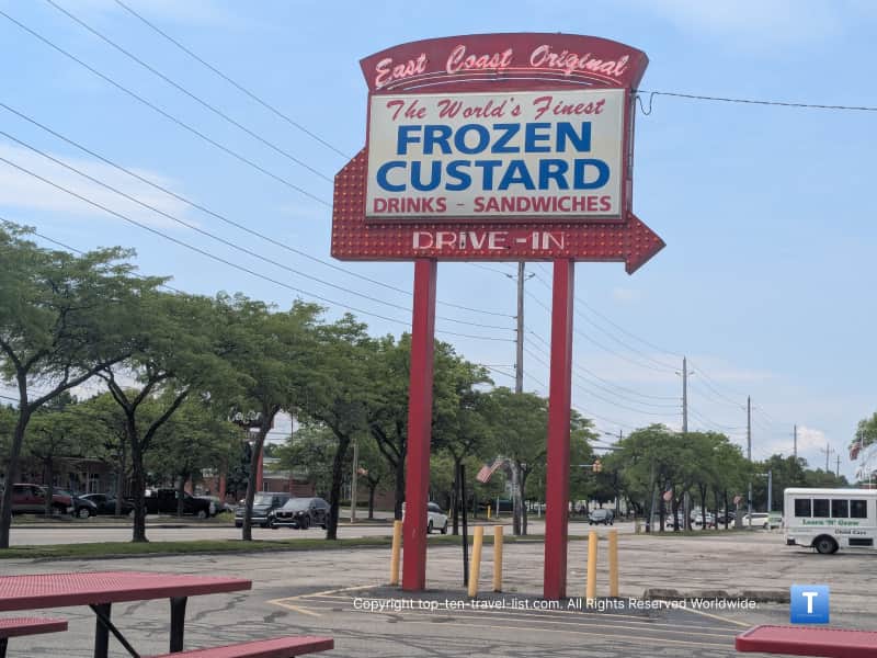 East Coast Frozen Custard sign in Cleveland