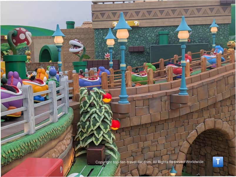 Yoshi's Adventure ride at Super Nintendo World at Universal