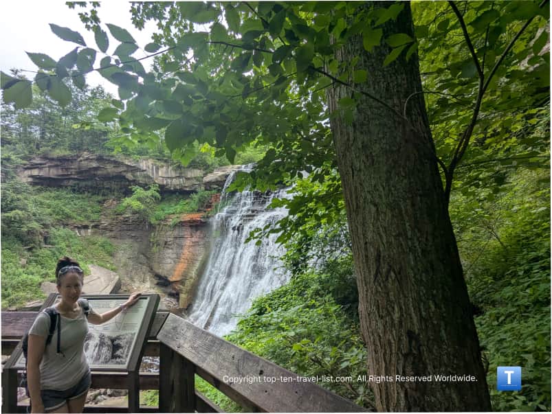 Brandywine Falls overlook at Cuyahoga Valley National Park