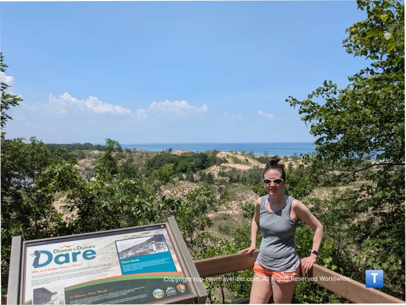 Overlook of Lake Michigan on the Diana Dare in Indiana