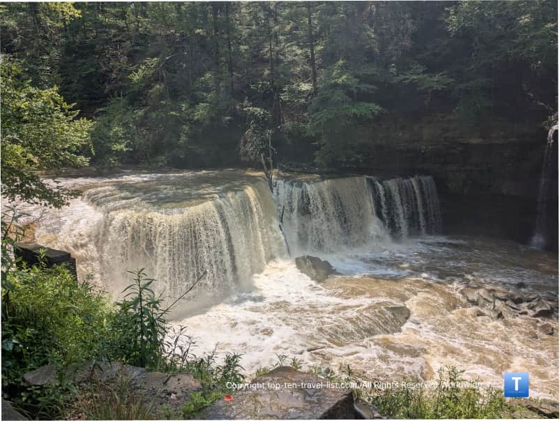 Great Falls of Tinkers Creek in Bedford, Ohio