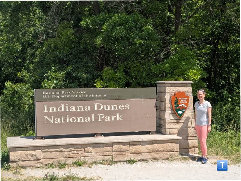 Sign for Indiana Dunes National Park
