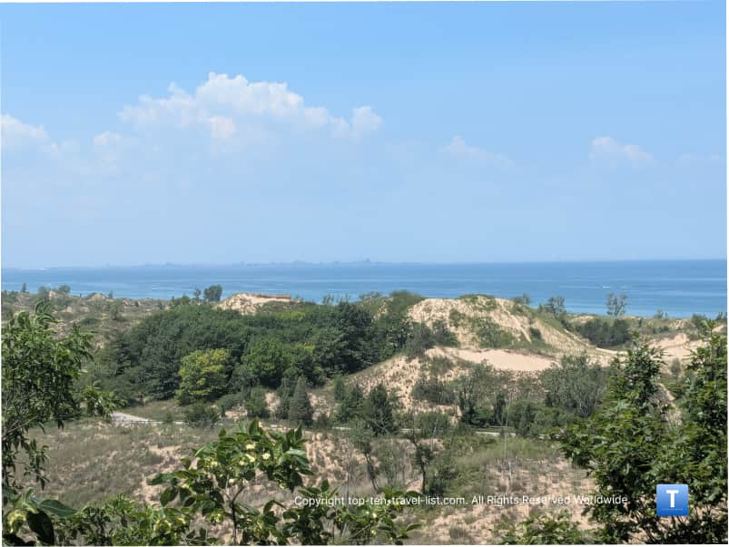 Lake Michigan scenery from the Diana Dare at Indiana Dunes National Park