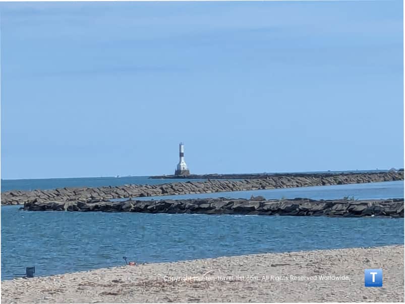 Lighthouse at Conneaut Beach