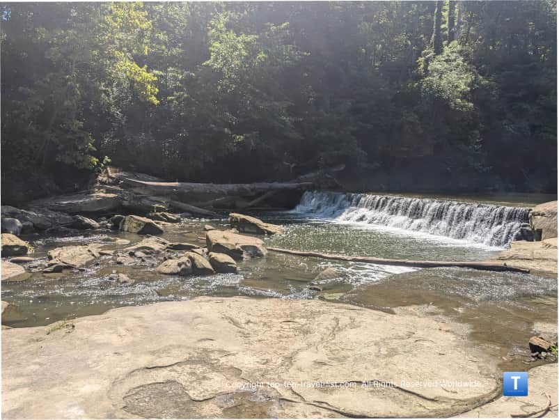 David Fortier Park waterfall