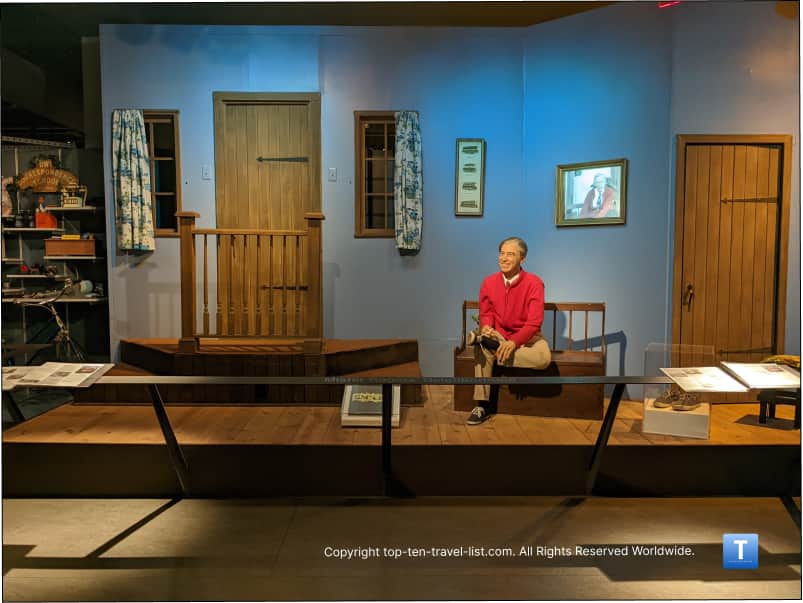 Mr. Rogers TV set at the Heinz History Center