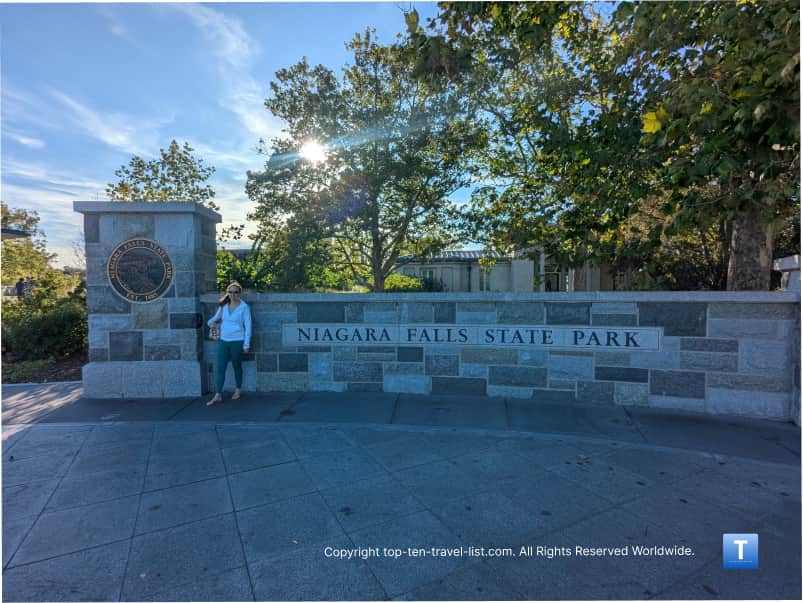 Niagara Falls State Park sign