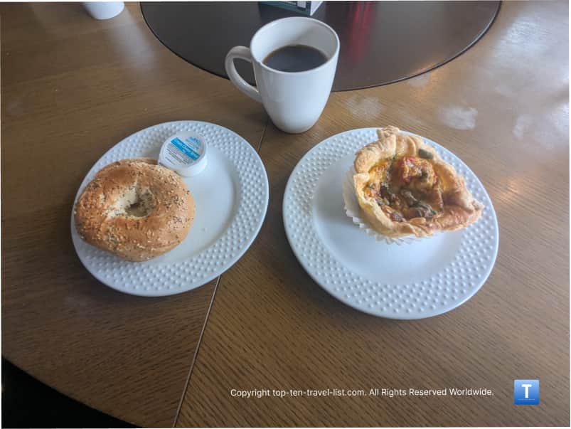 Quiche and bagels at Buttercream Bakehouse in Lodi 