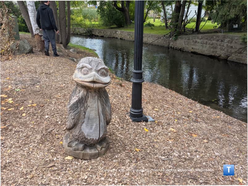 Susie the Duck mascot in Lodi, Wisconsin