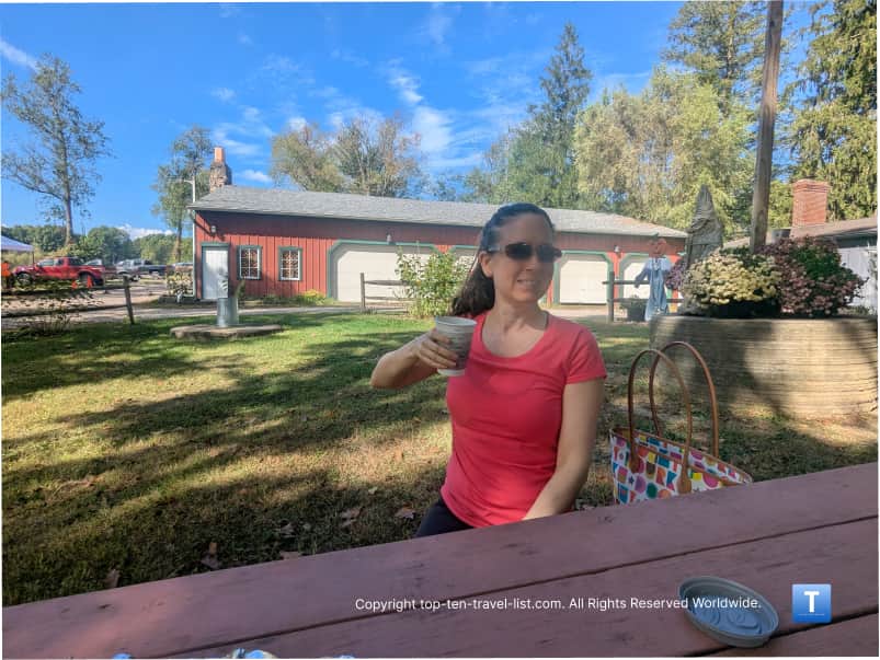 Apple cider at Heritage Farms in Peninsula