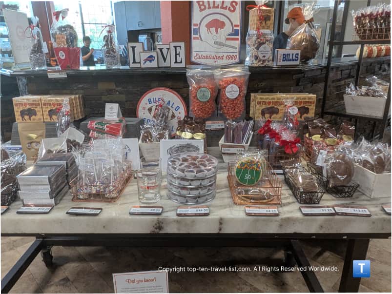 Buffalo Bills candy sets at Platter's