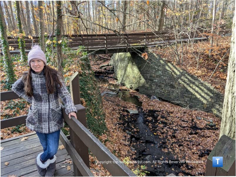 Buttermilk Falls overlook at North Chagrin Reservation