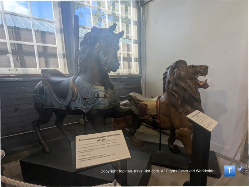 Historic carousel horses 