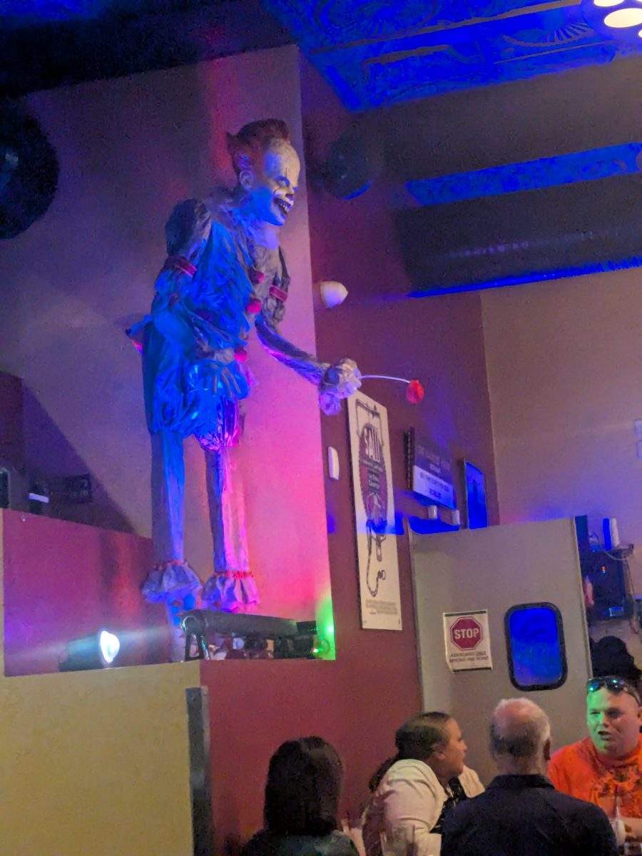 Pennywise from IT at the Haunted House Restaurant