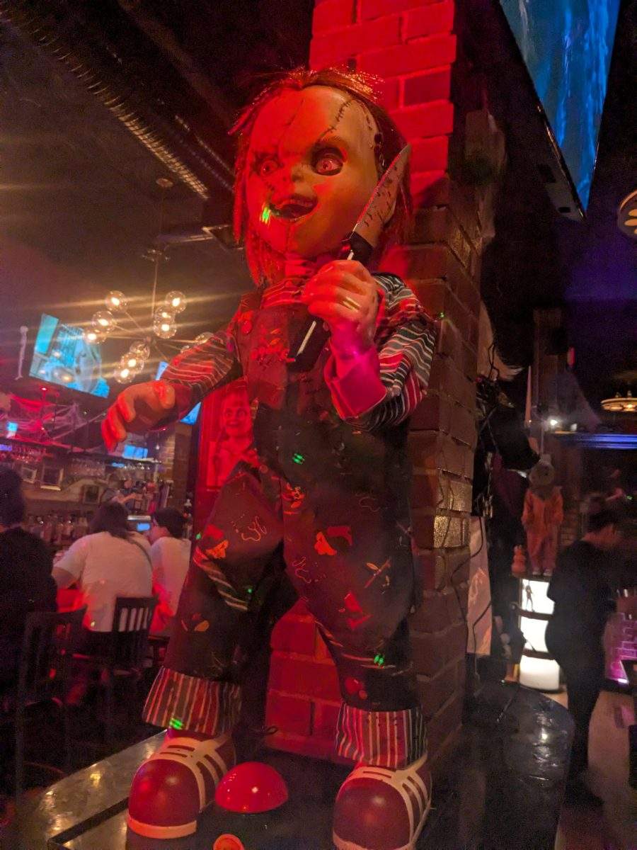 Chucky animatronic at the Haunted House Restaurant