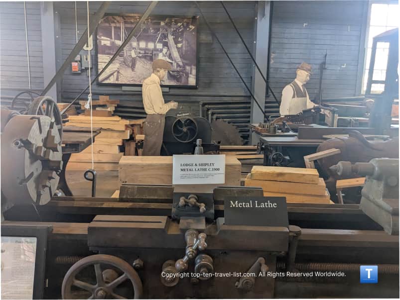 View of the work area at Herschells Carrousel Factory in Upstate New York 