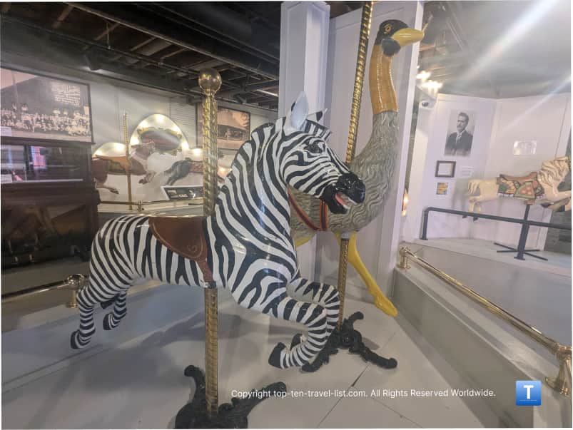 Carousel Zebra and Ostrich