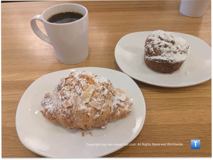 Almond croissant at Stone Oven Bakery in Cleveland