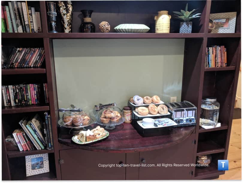 Breakfast pastries at The Inn Above Oak Creek in Sedona