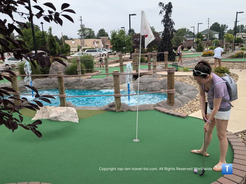 Fore Corners mini golf in North Royalton, Ohio 