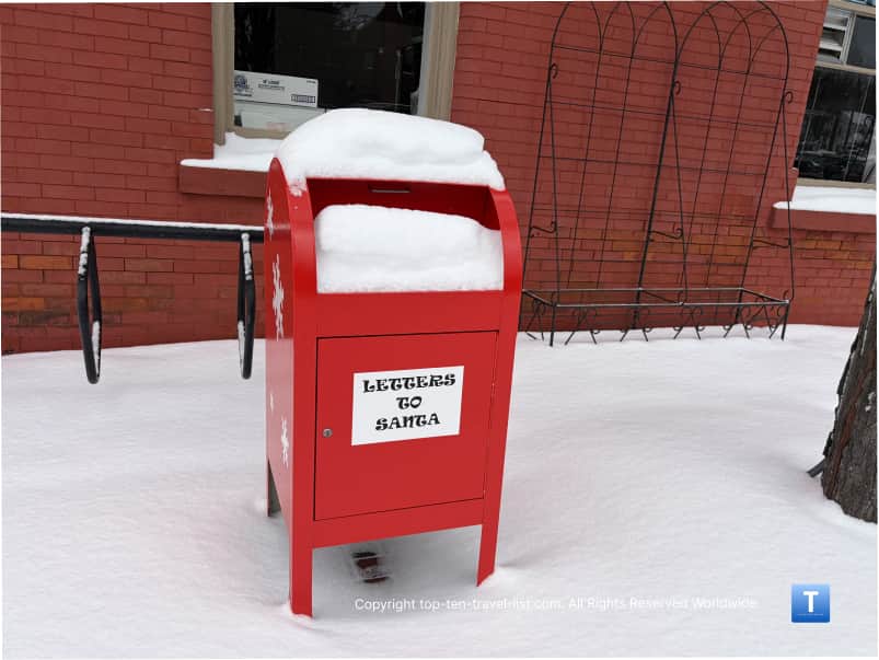 Letters to Santa mailbox in Willoughby, Ohio