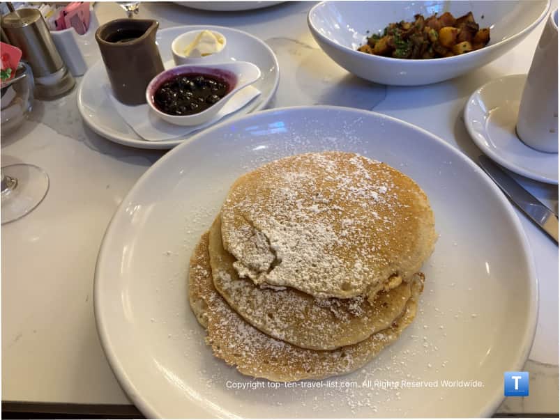 Malted Vanilla pancakes at The Terrace Room in Pittsburgh