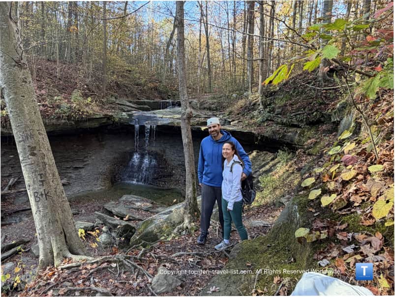 Picture by Blue Hen waterfall in the Cuyahoga Valley National Forest
