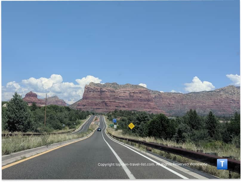 Scenic views along the Red Rock Byway in Sedona