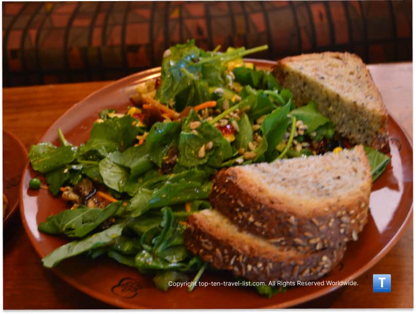 Salad at Wildflower Bread in Sedona