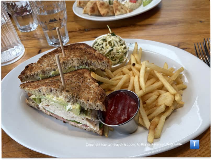 Sandwich at 17 River Grille in Chagrin Falls