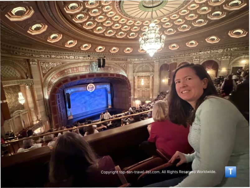 View from the balcony at the Benedum Center in Pittsburgh