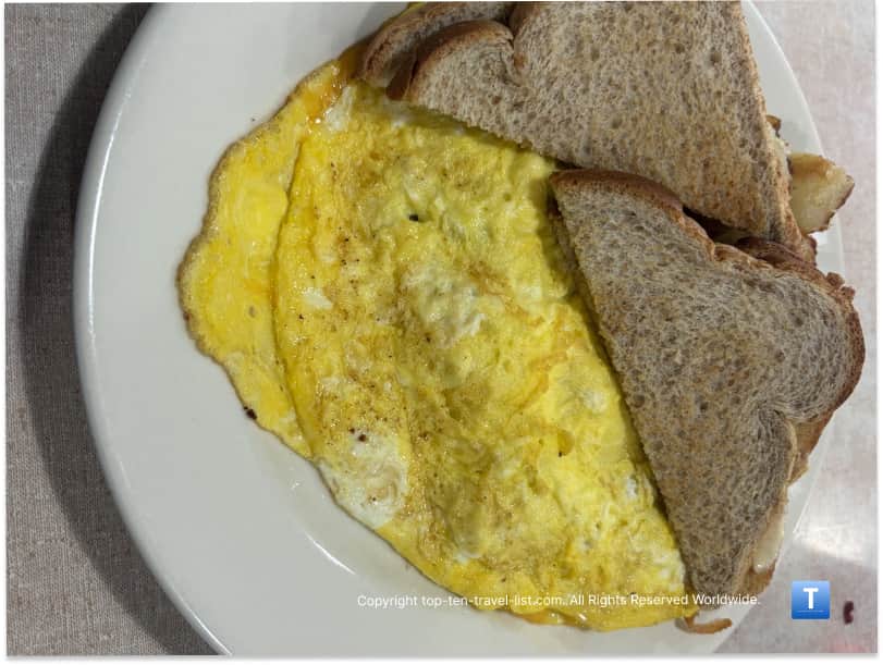 Omelet at Kleifeld's in Willoughby, Ohio