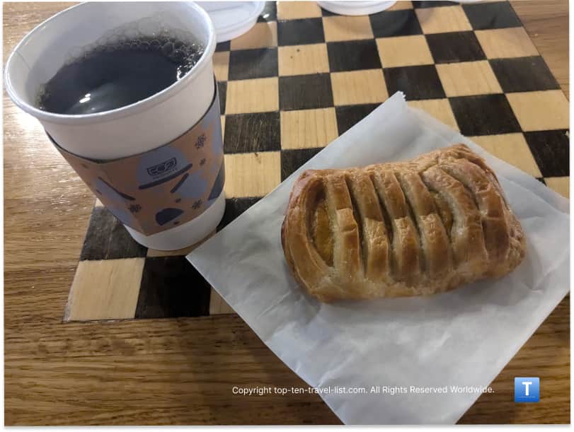 Coffee and pastries at Cool Beans in Medina, Ohio