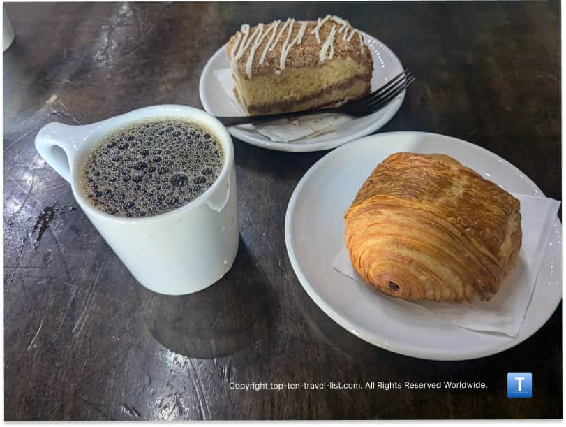 Coffee at Heartwood Roasters in Chagrin Falls, Ohio