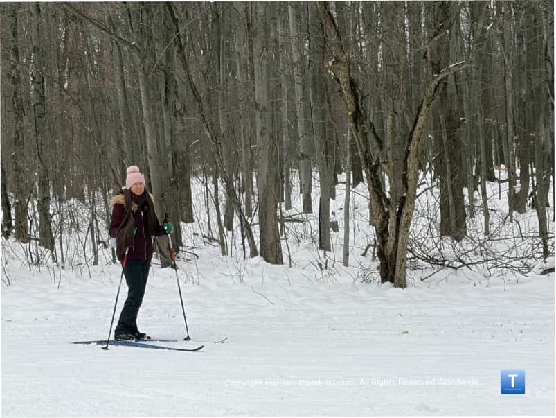 Skiing at Chapin Forest in Lake Metroparks
